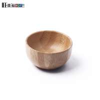 Eco-friendly Round Bamboo Slant Pasta Bowl