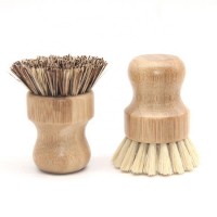 Bamboo Wood Scrubber Scrub Natural Mini Palm Lola Iron Home Friendly and Eco Friendly Products Kitchen Set Vietnam Natural