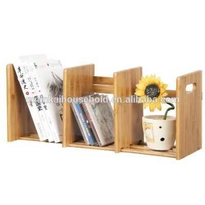 Natural Bamboo Extension Book Rack