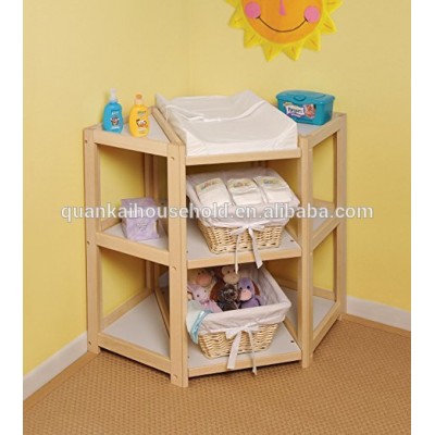 Bamboo Corner Changing Table Baby Diaper Changing Tables