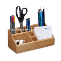 Natural Bamboo Desk Organiser Desktop storage box