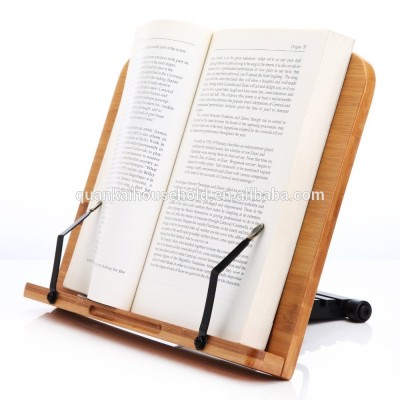 Natural Bamboo Adjustable Reading Rest Cook Book Stand