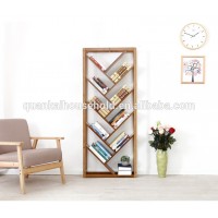 Natural Bamboo Bookcase with 5-6 Shelves Dimensions